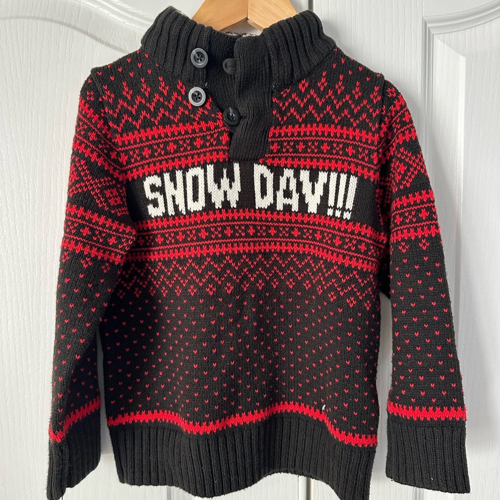 GAP Black and Red Toddler Sweater
